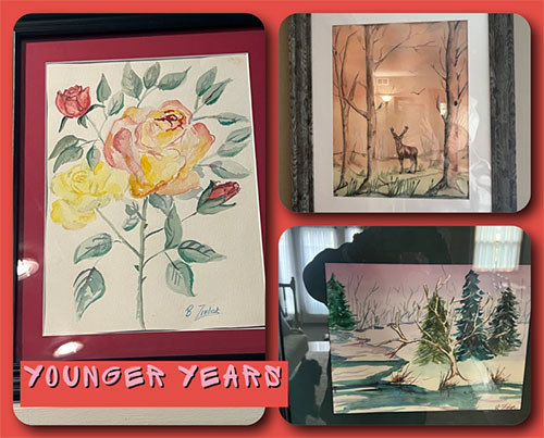 Three paintings by Brian.