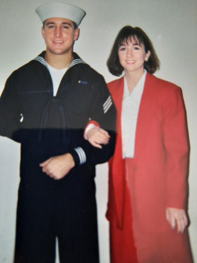 Navy SEAL Chris Campbell with his sister, Cindy Campbell. Chris was killed in a helicopter crash while serving in Afghanistan, and the Campbell family has made it ther mission to continue Chris' service by helping other veterans.