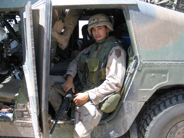 Army and Air Force National Guard veteran Sergio Alfaro