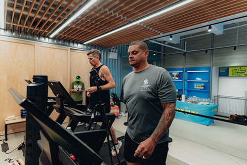 WWP Adaptive Sports Director Mike Owens and Adam Popp