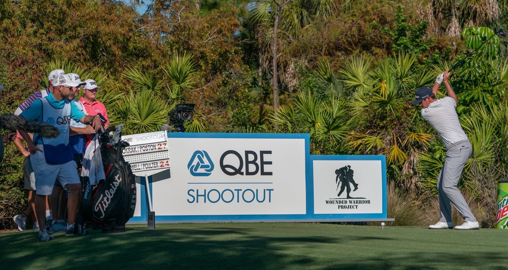 Wounded Warrior Project Signage at Hole 17