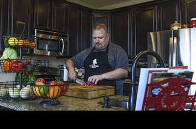 Wounded warrior Tim McDonough found a passion for cooking and wants to use his skills to help other veterans.