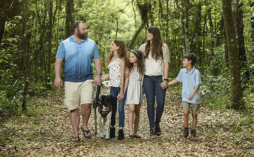 Jenna Malone was caring for her veteran husband Issac, while raising three children and working. With help from WWP, Jenna was able to connect with other military caregivers and refocus on her mental well-being.