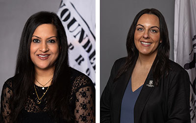 Sonal Patel and Lyndsay Tkach headshots